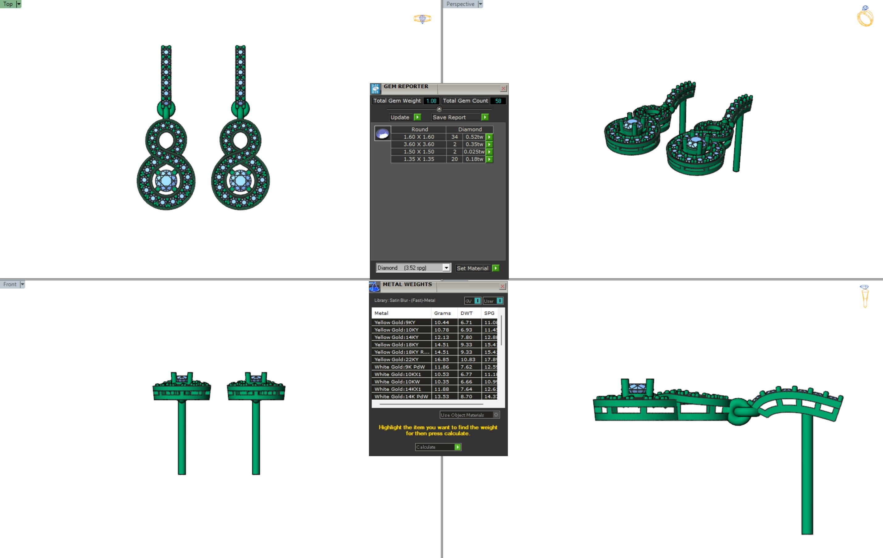 Collection of beautiful necklace models 3 3D print model_26