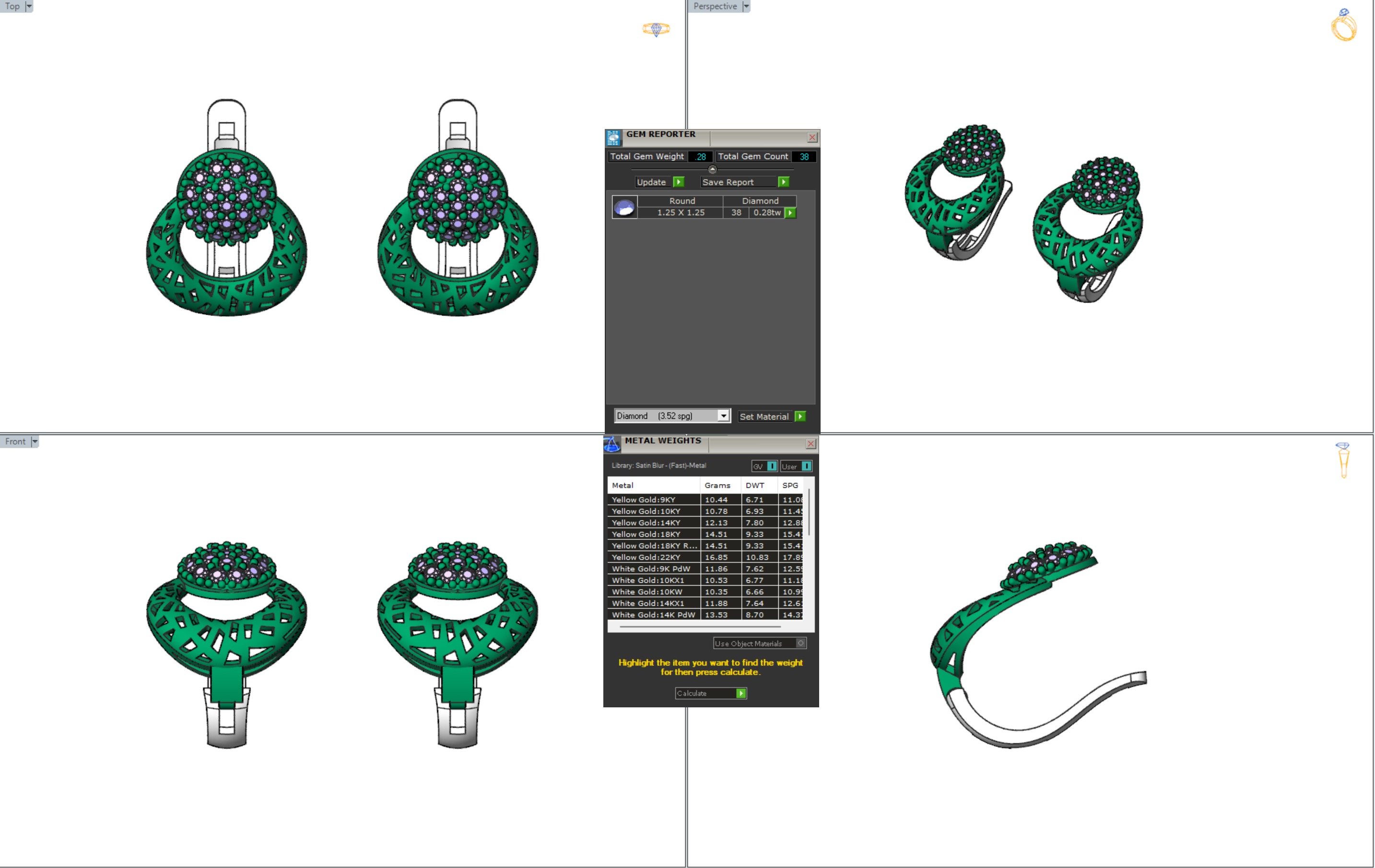 Collection of beautiful necklace models 3 3D print model_17