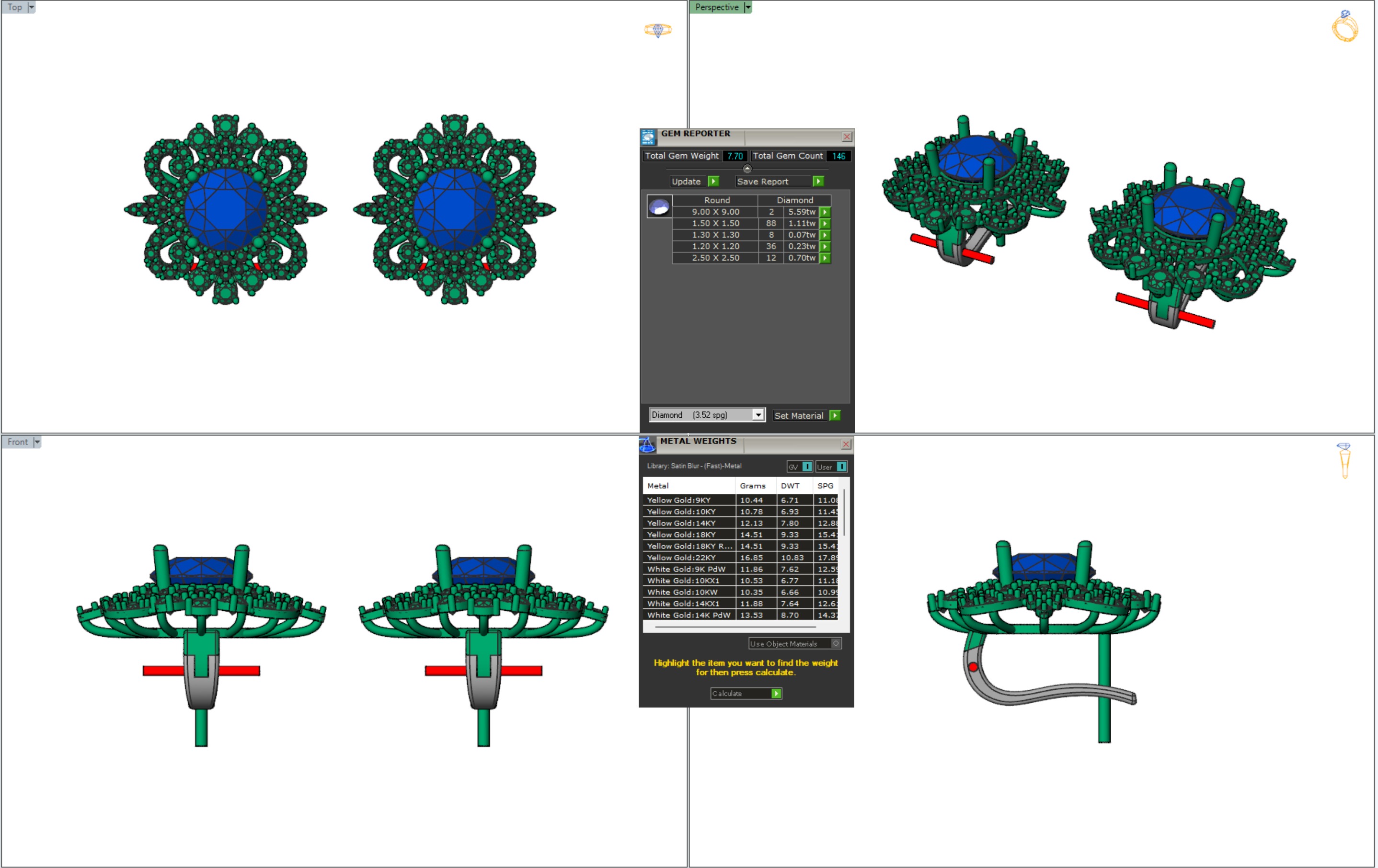 Collection of beautiful necklace models 3 3D print model_28