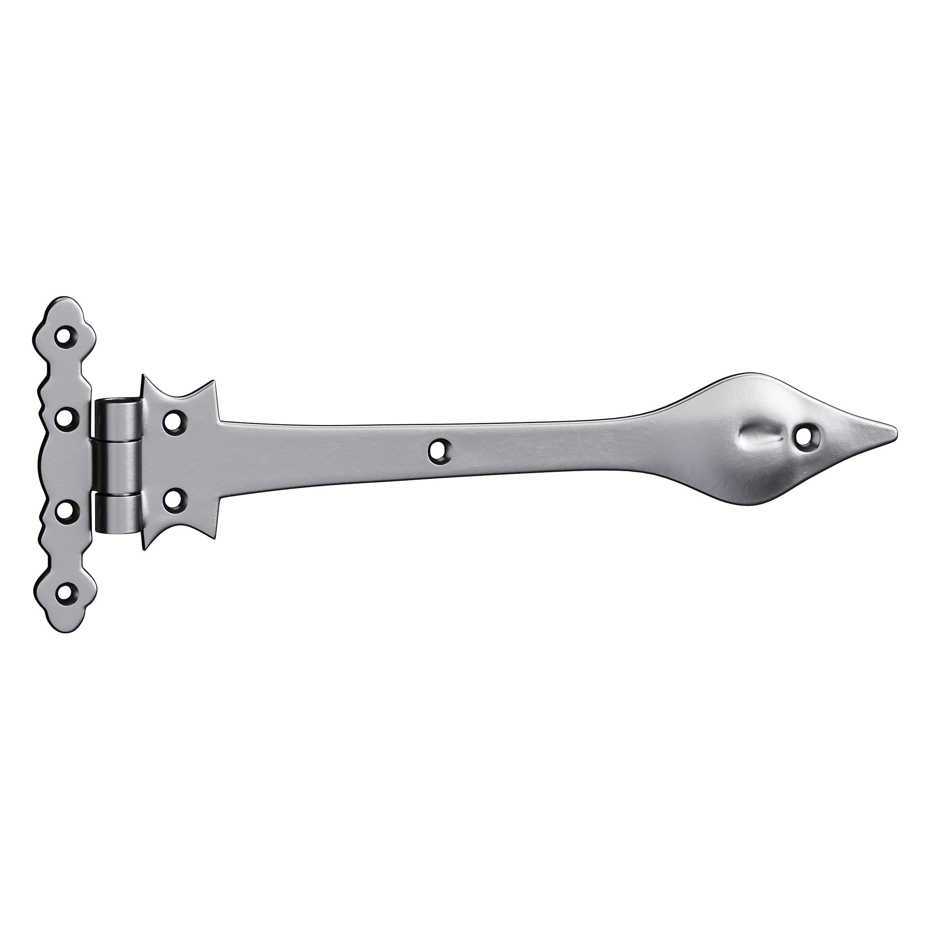 Black Wrought Iron Strap 3D model_9