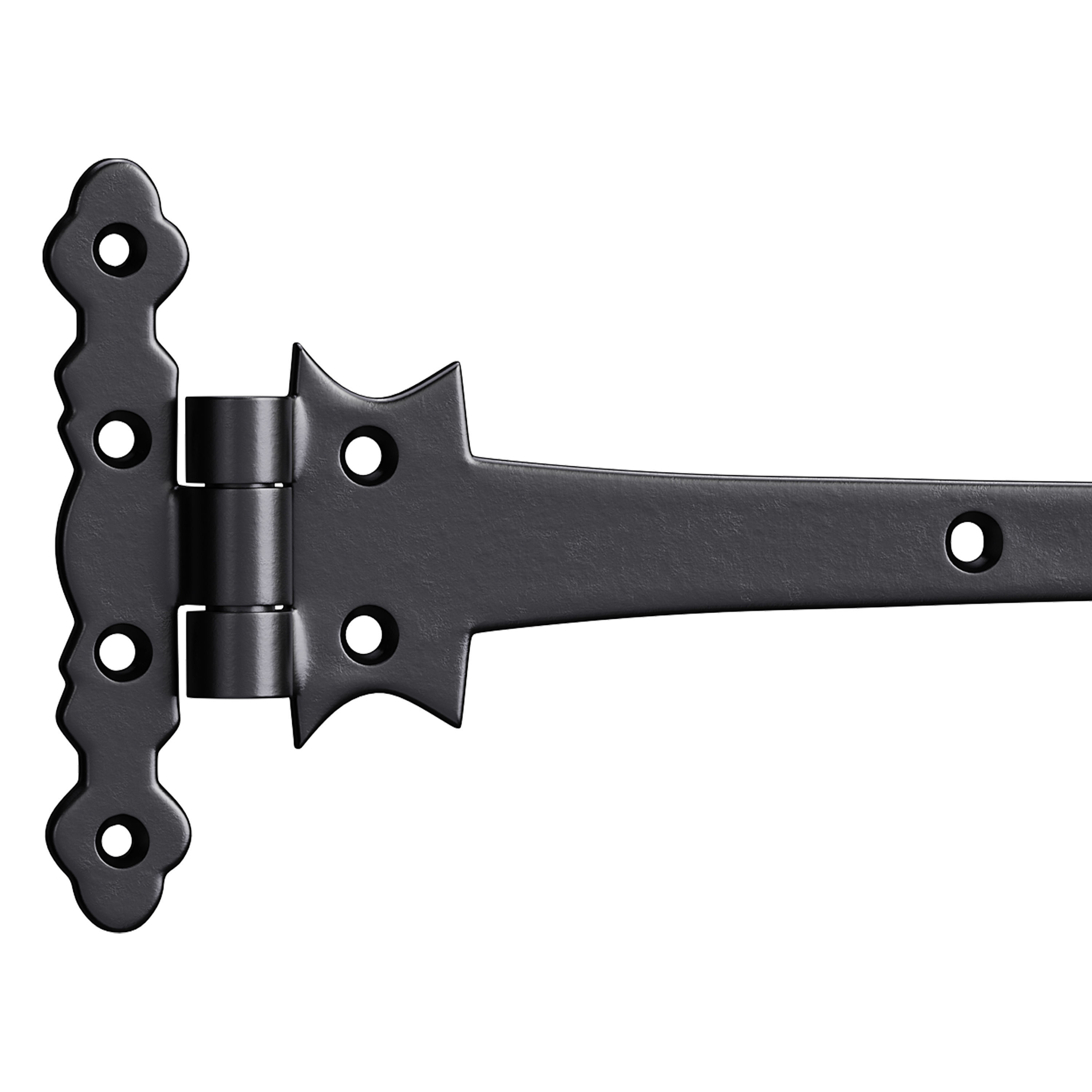 Black Wrought Iron Strap 3D model_6