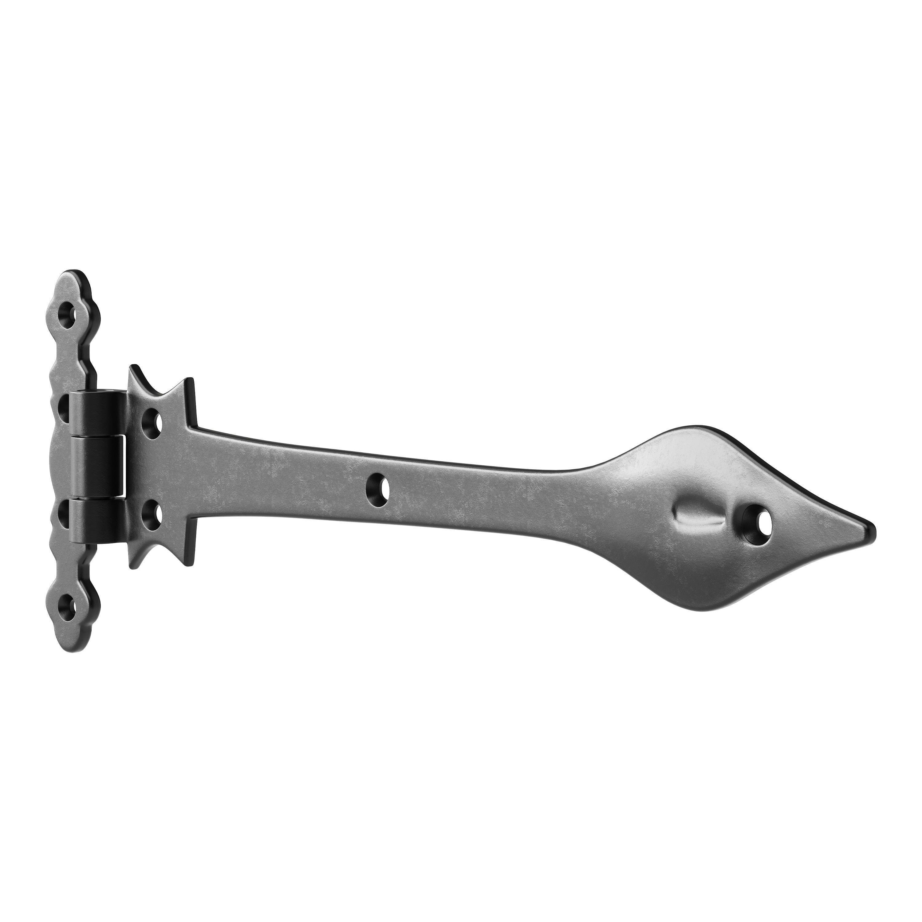 Black Wrought Iron Strap 3D model_12