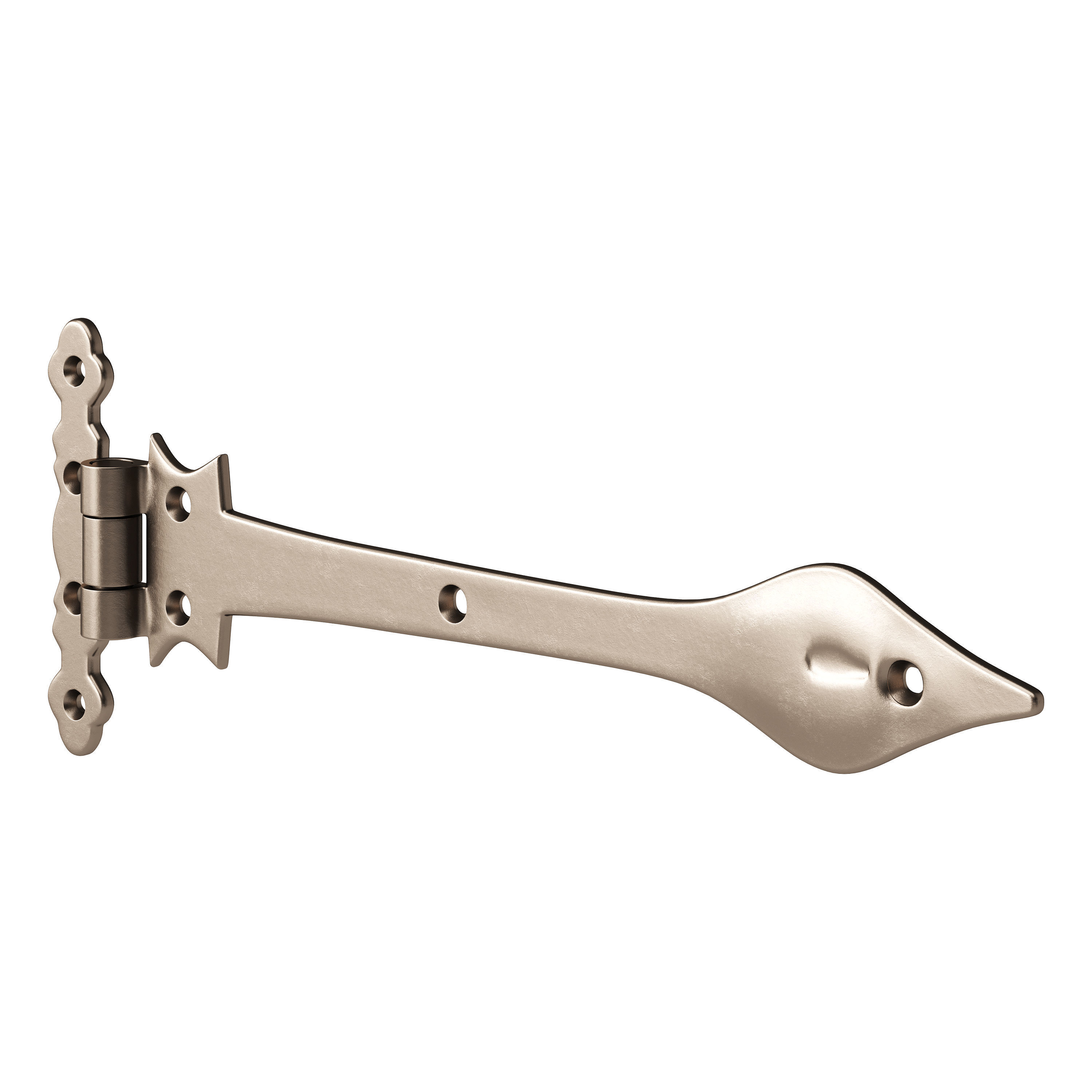 Black Wrought Iron Strap 3D model_1