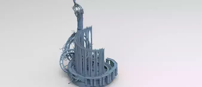 Final fantasy Inspired clock tower garden 3