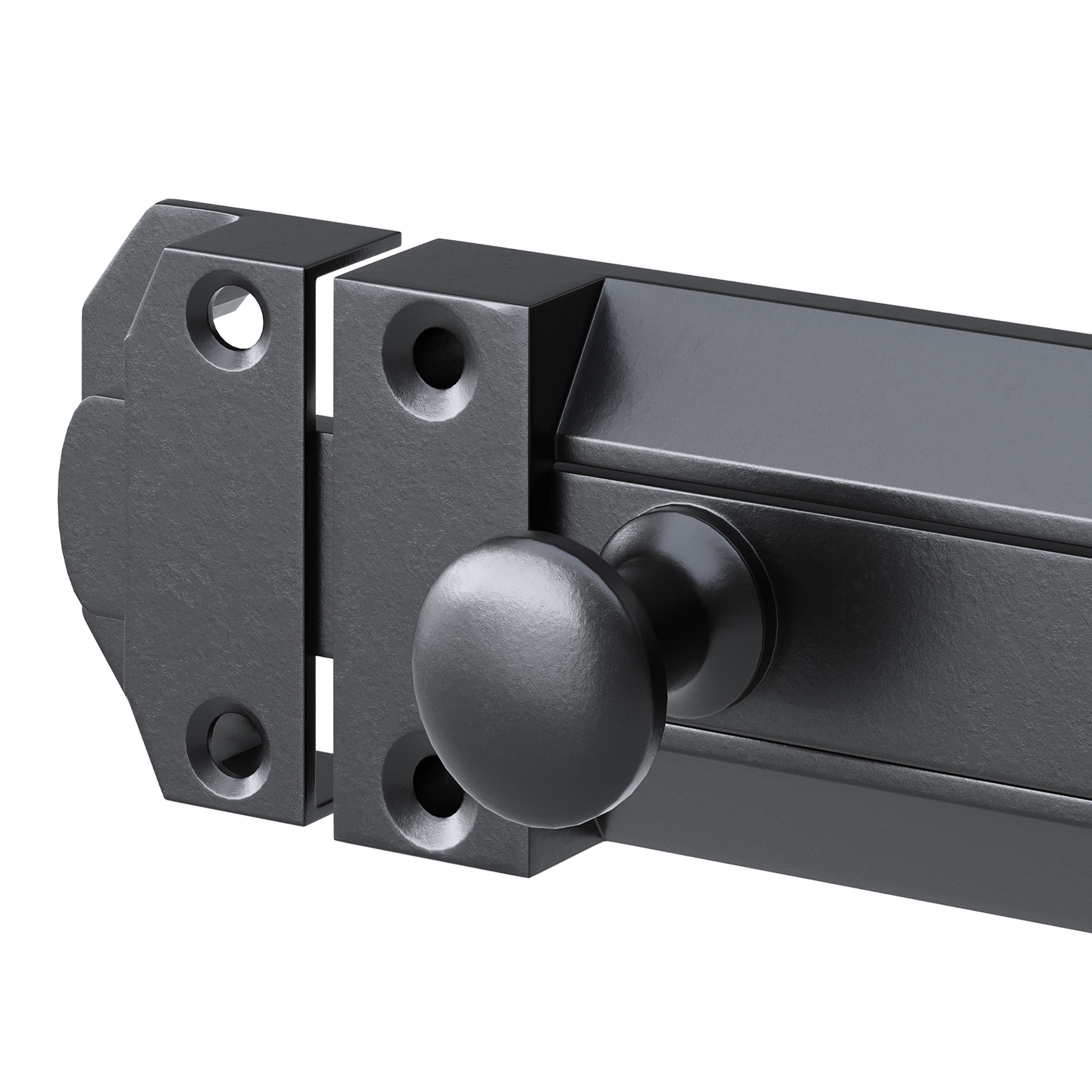 Brass Slide Bolt Door Latch 3D model_6