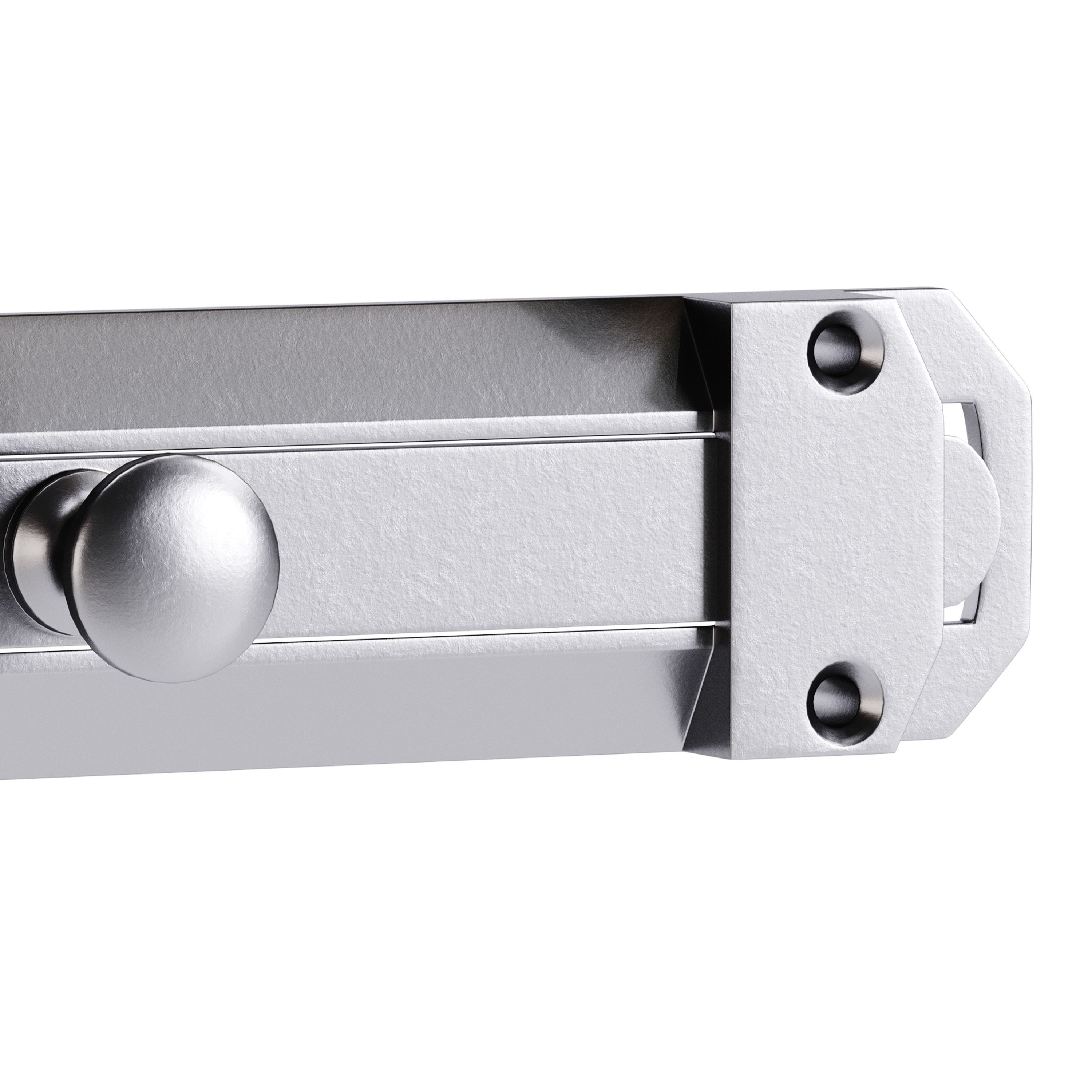 Brass Slide Bolt Door Latch 3D model_4