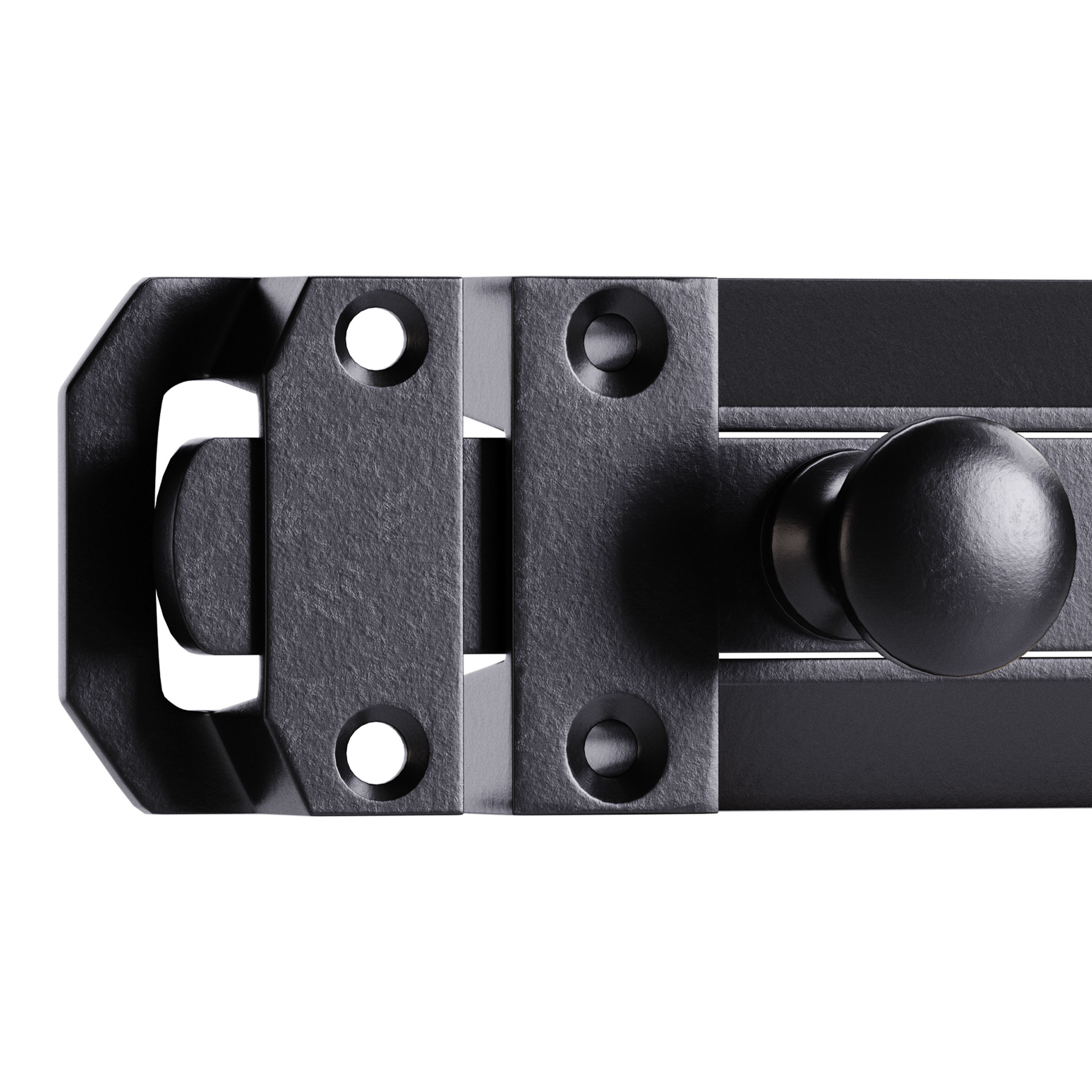 Brass Slide Bolt Door Latch 3D model_3