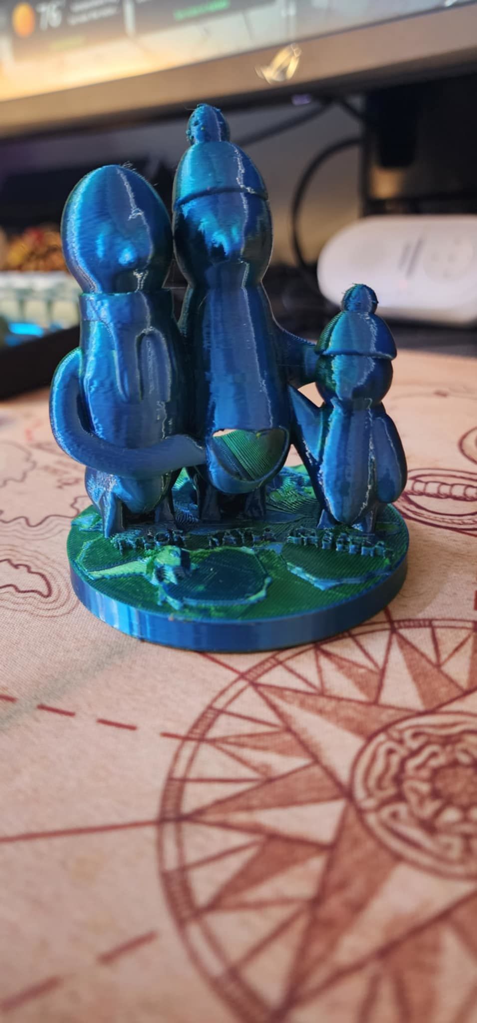 Christmas Penguin Family Ornament For Different Size Families 3D print model_1