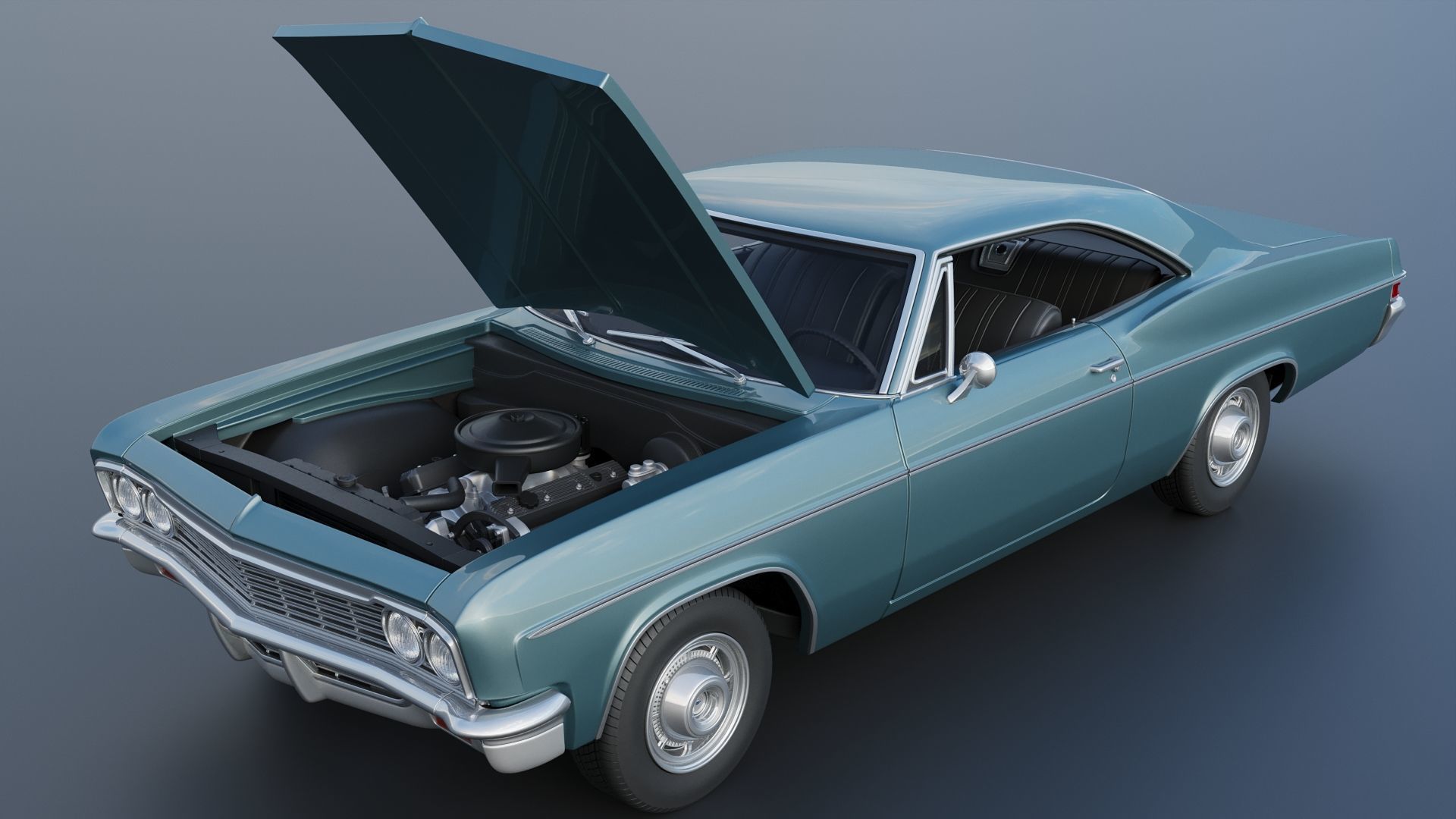 Chevrolet Impala 1966 3D print model_15