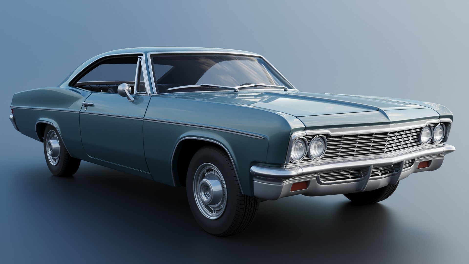 Chevrolet Impala 1966 3D print model_12
