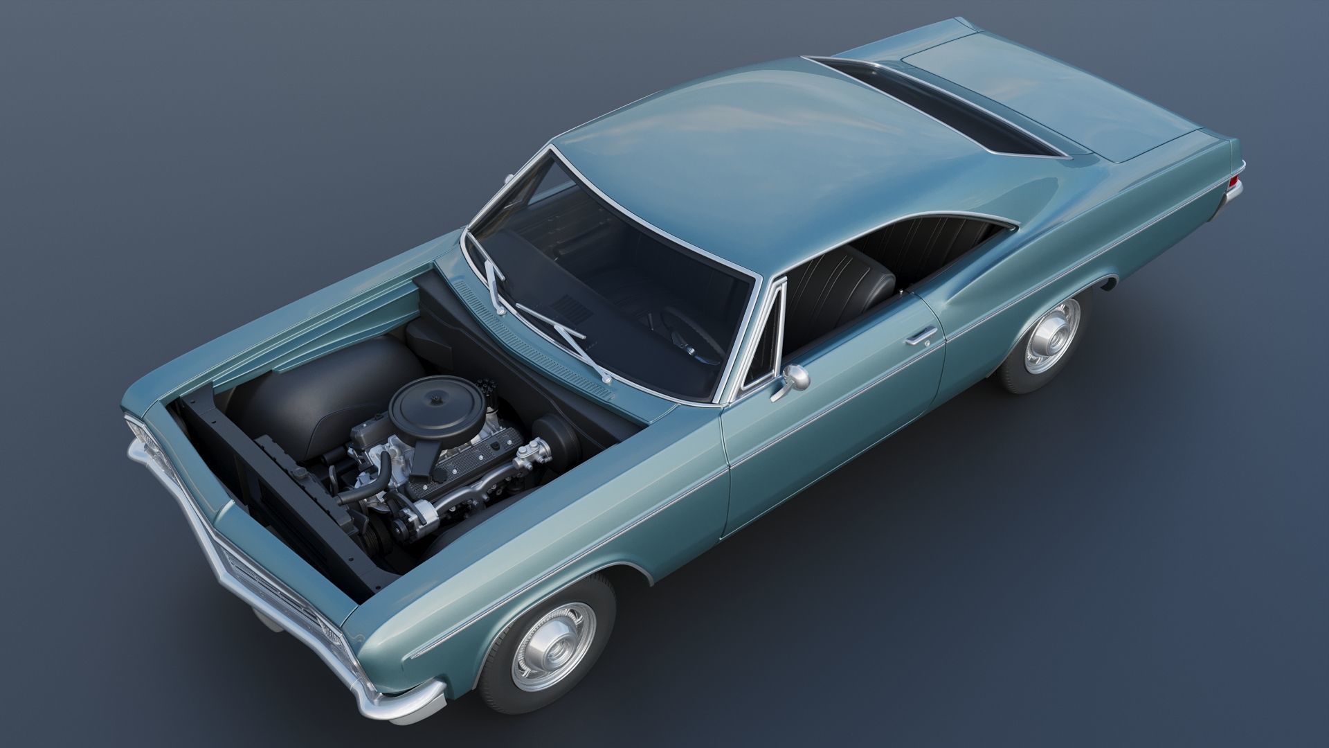 Chevrolet Impala 1966 3D print model_16