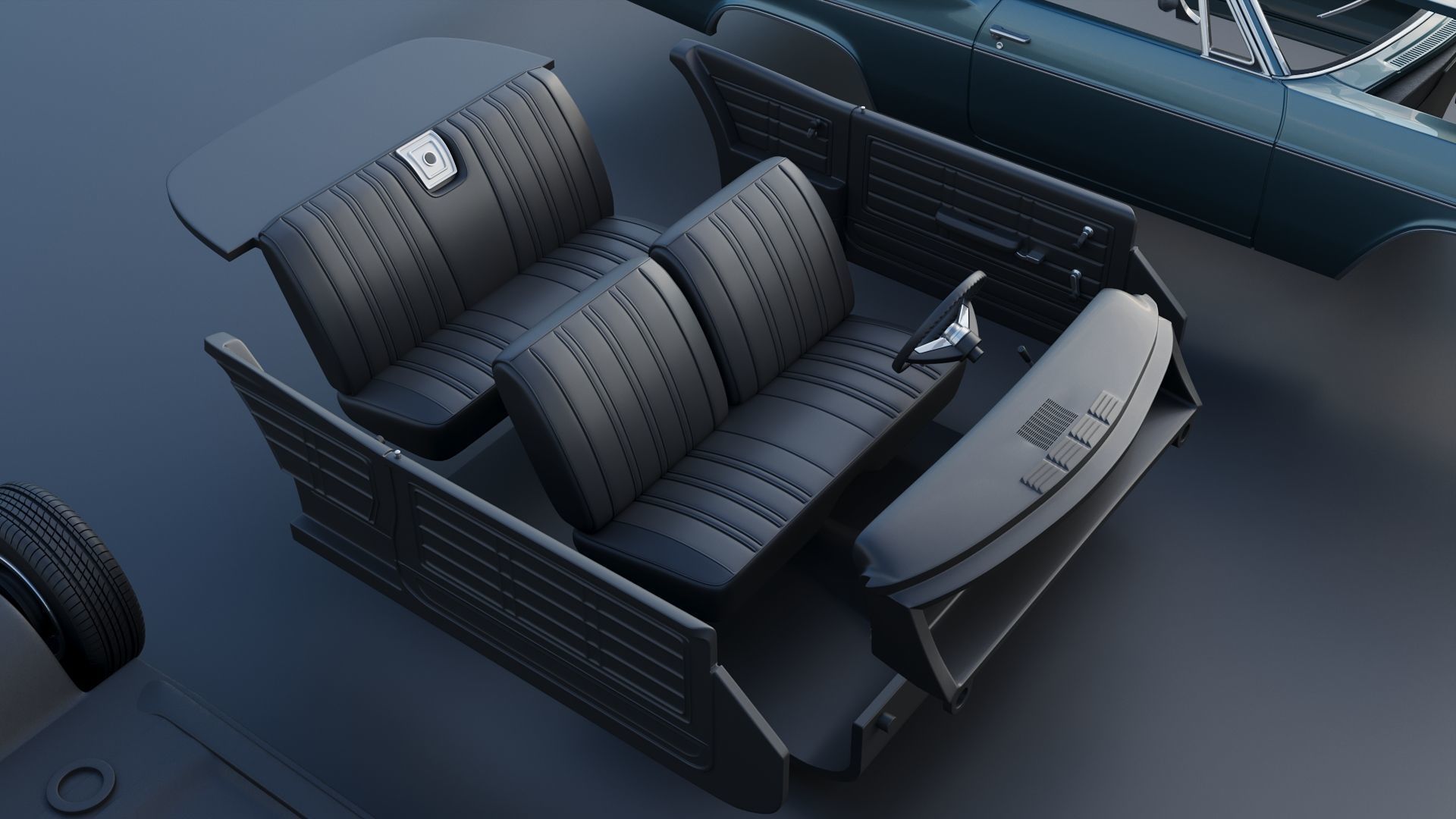 Chevrolet Impala 1966 3D print model_29