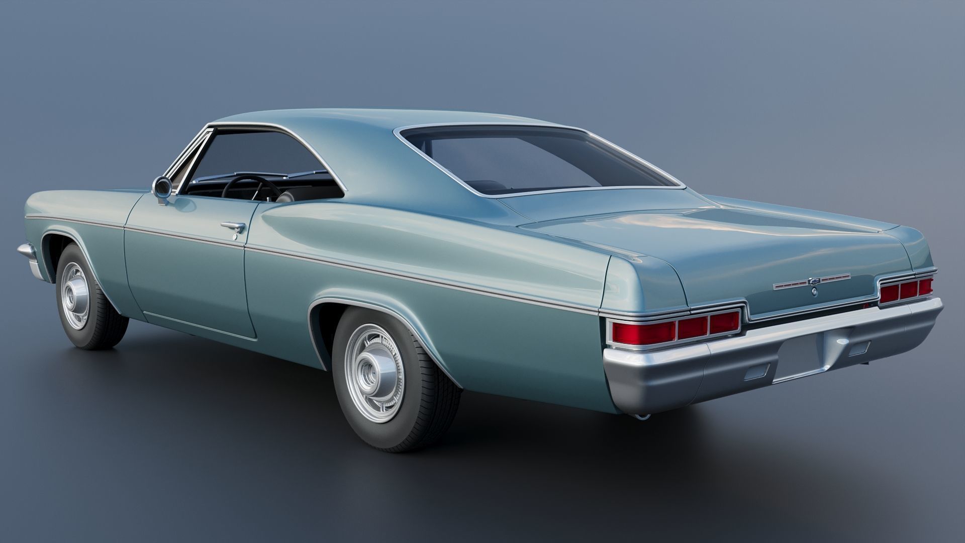 Chevrolet Impala 1966 3D print model_4