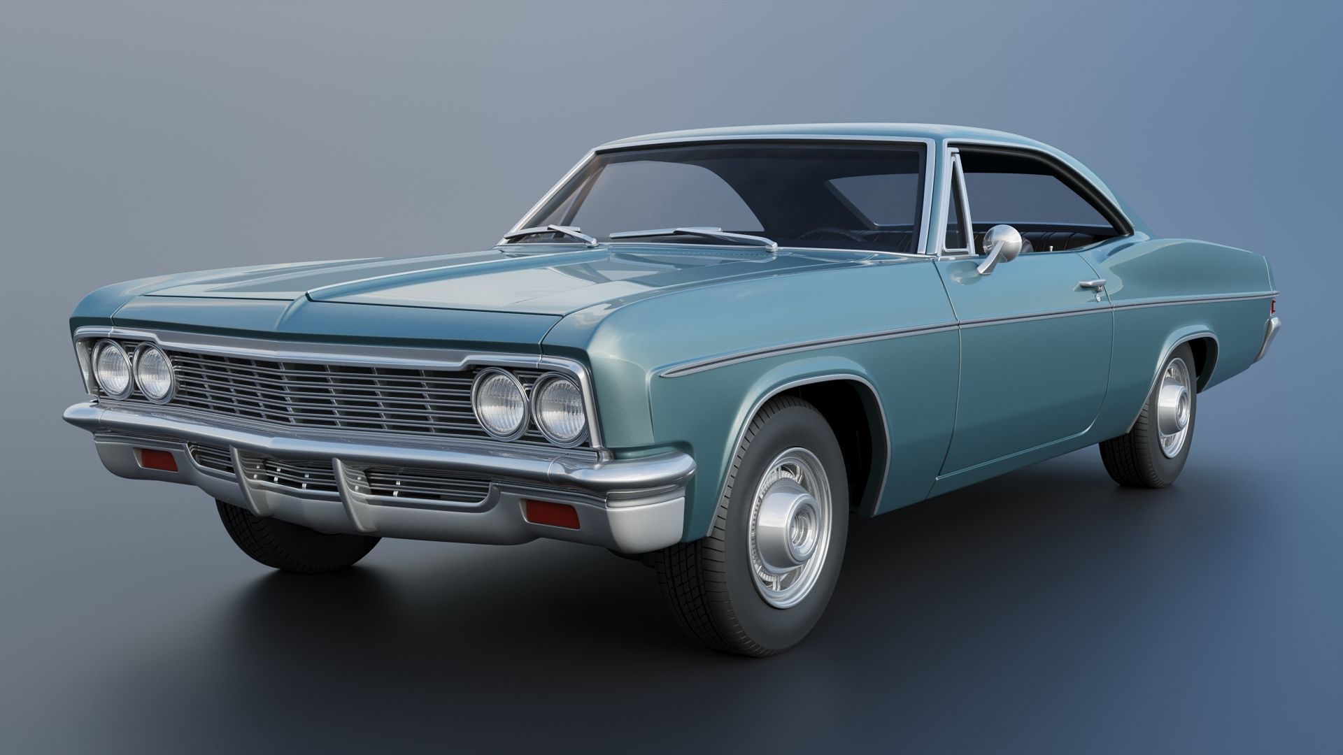 Chevrolet Impala 1966 3D print model_2