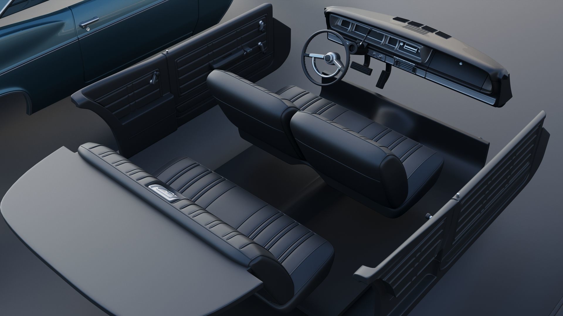 Chevrolet Impala 1966 3D print model_30