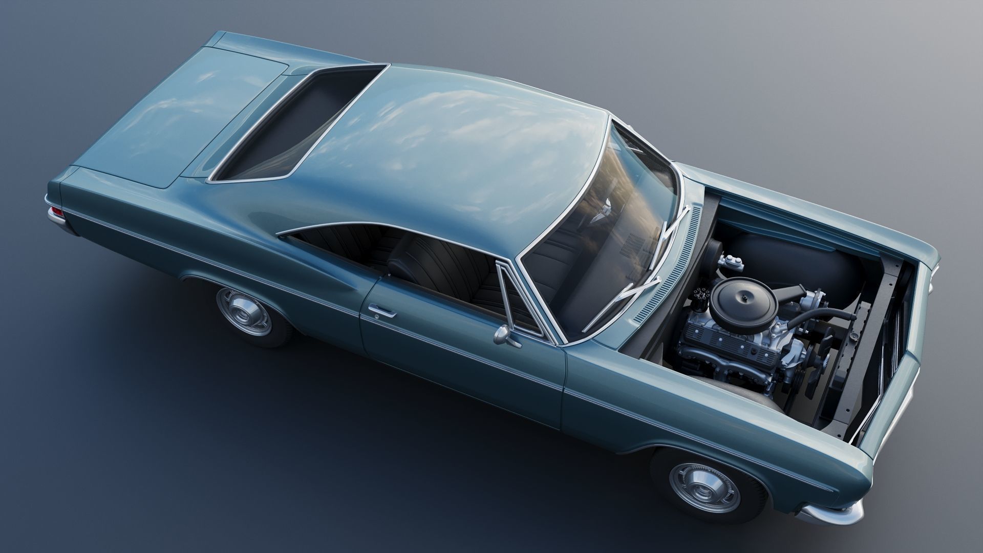 Chevrolet Impala 1966 3D print model_17