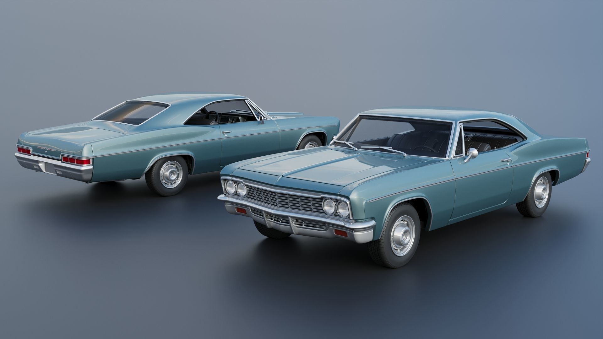 Chevrolet Impala 1966 3D print model_1