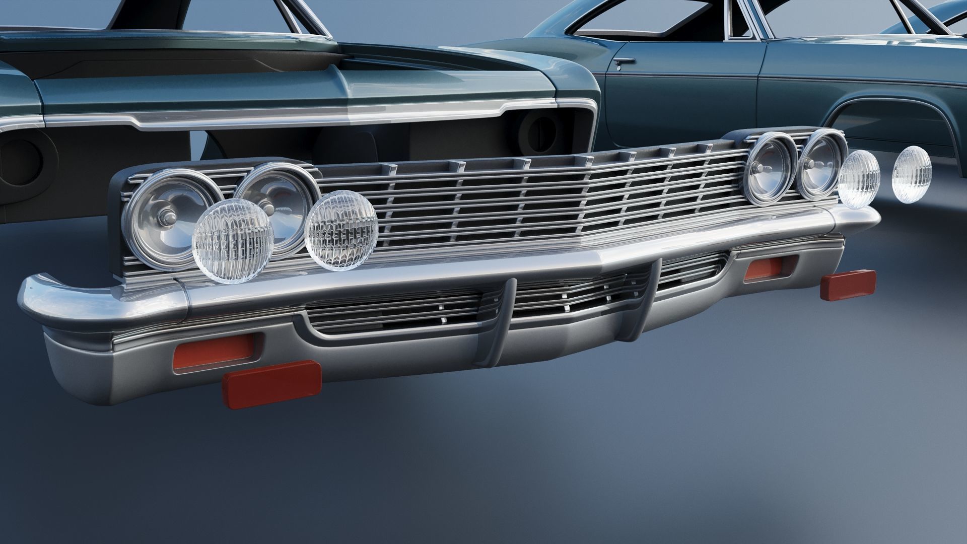 Chevrolet Impala 1966 3D print model_26