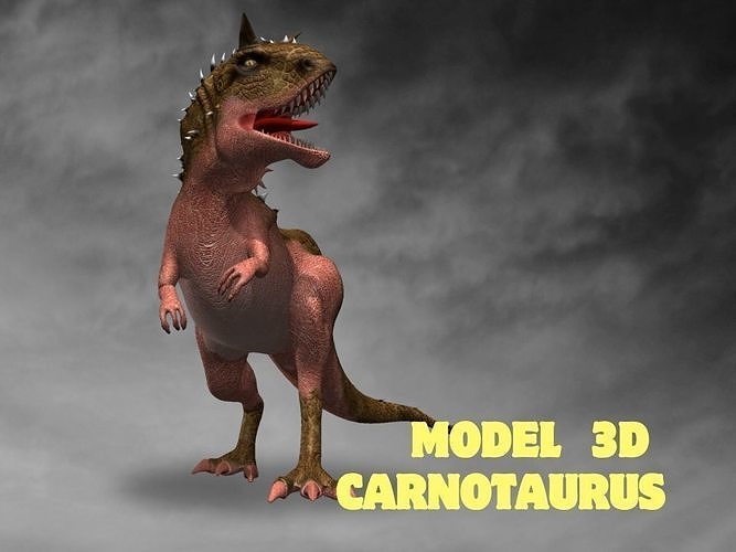 carnotaurus Low-poly 3D model