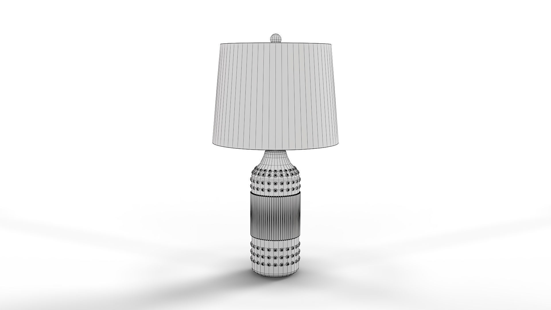 Surya Lutton Table Lamp 3D model_3