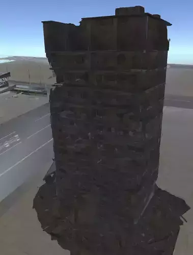 Destroy building  3D model