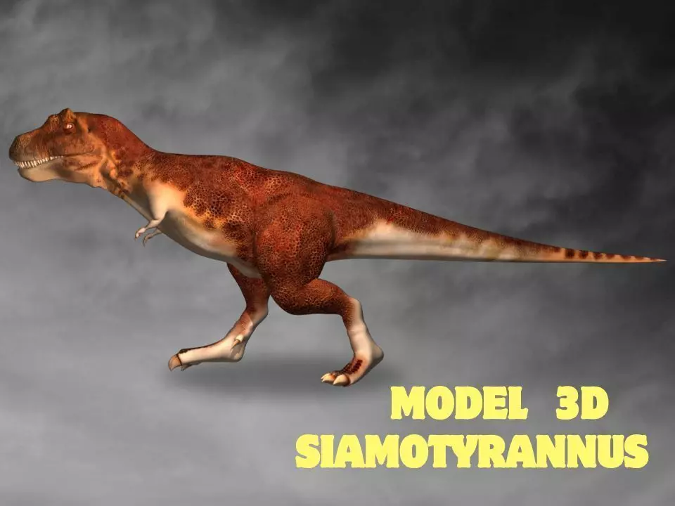 Siamotyrannus Low-poly 3D model_0