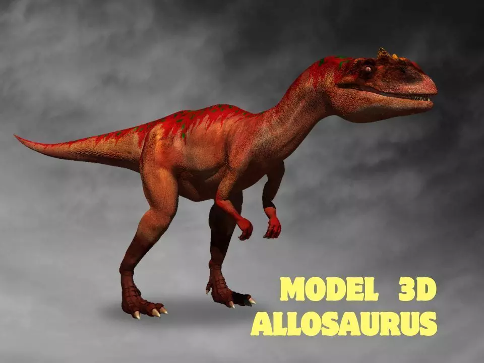 Allosaurus 3D model_0