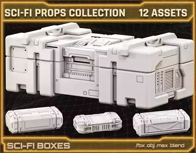 SCI-FI Props Collection BOXES