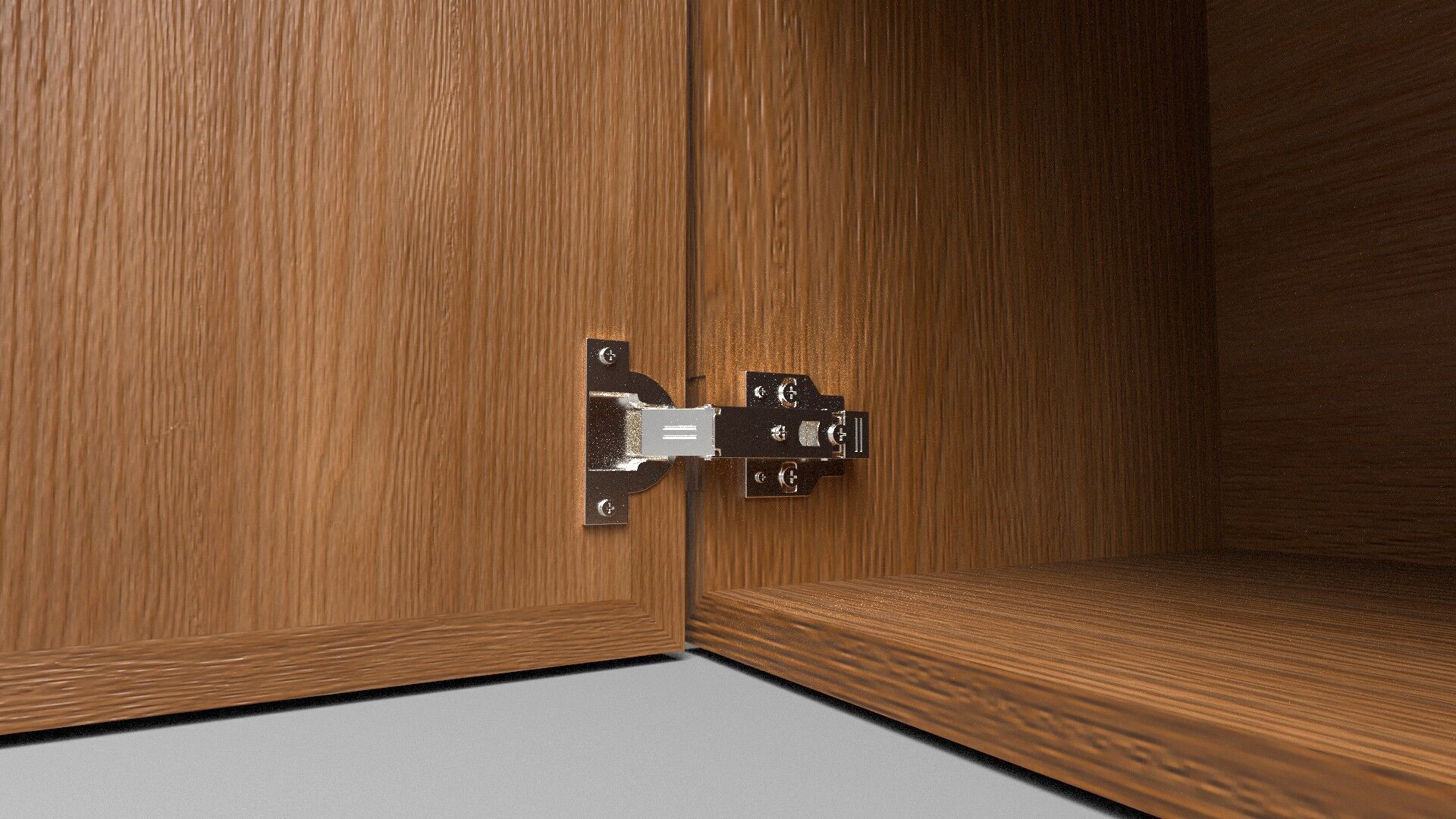 Cabinet with Hinges CG1 3D model_4