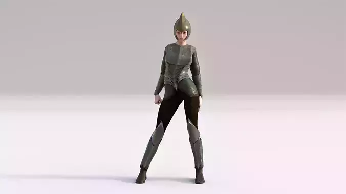 Elven Women Armor Outfit Rigged