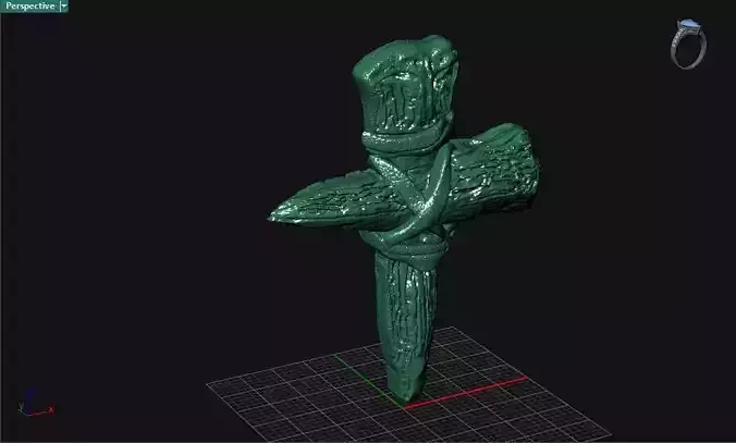 Wooden Cross Pendant 3D print