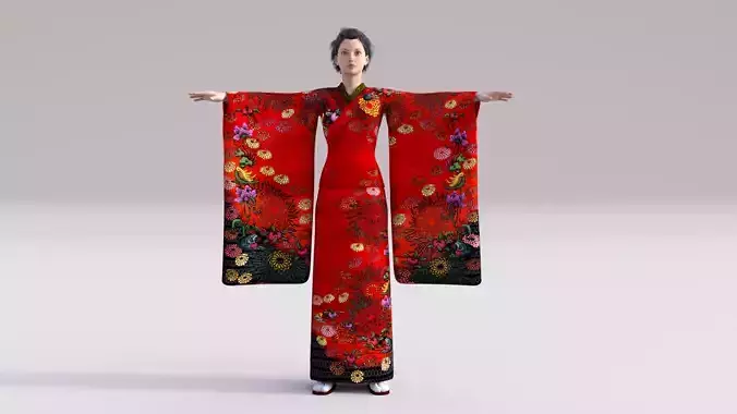 Kimono furisode Dress clothing outfit