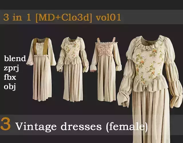 3 Vintage outfits vol01