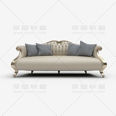 Neo-classic sofa 3D model