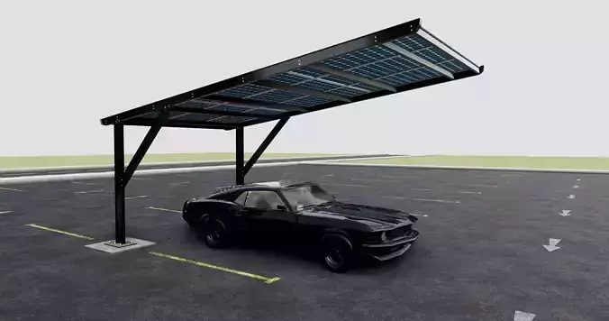 L TYPE MODERN SOLAR CARPORT TYPE-5