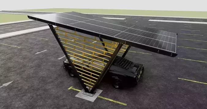 V TYPE MODERN SOLAR CARPORT TYPE-8