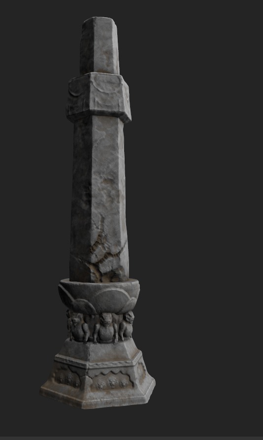 Fantasy Temple 3D Asset Pack 3D model_10