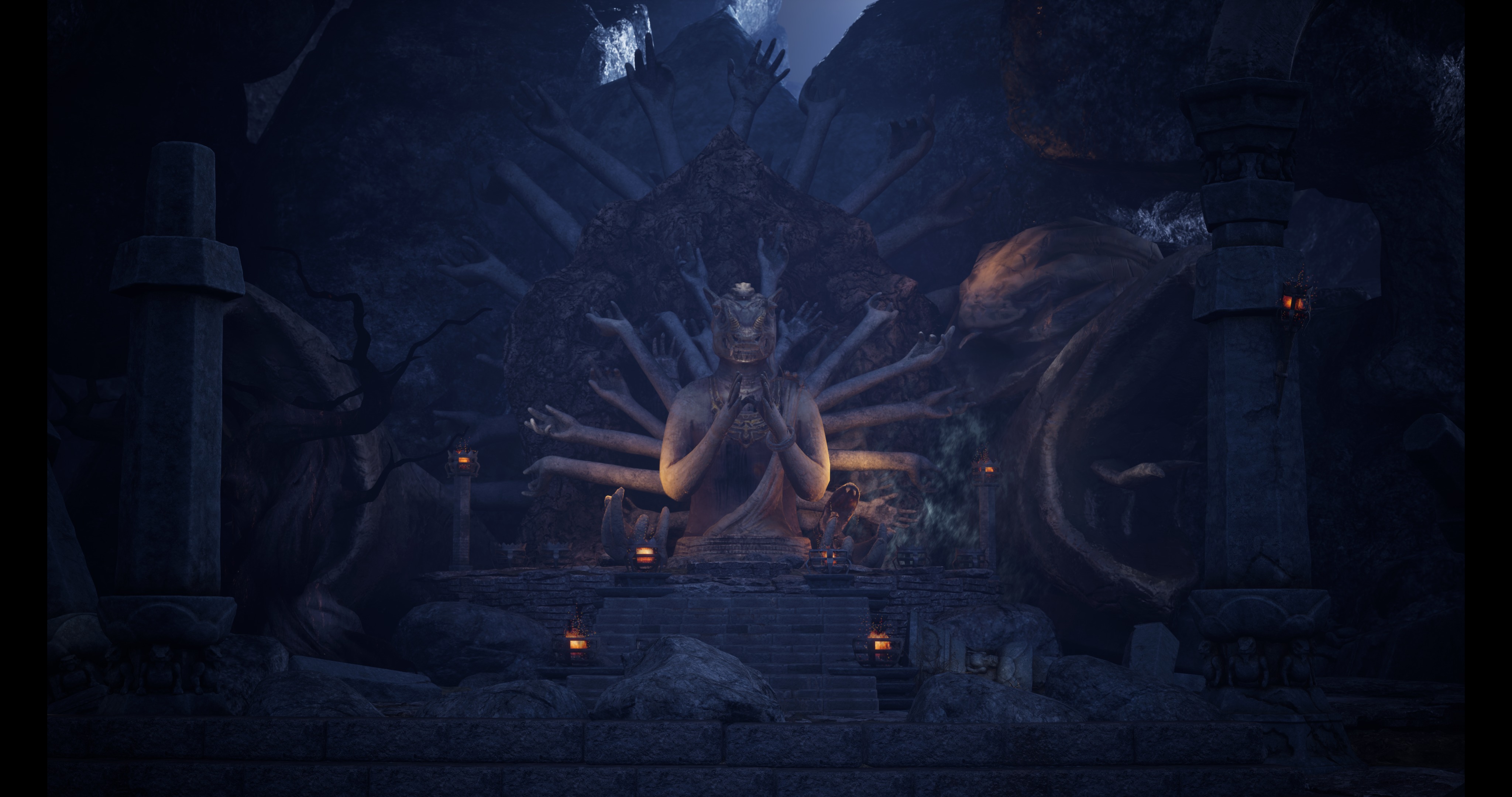 Fantasy Temple 3D Asset Pack 3D model_3