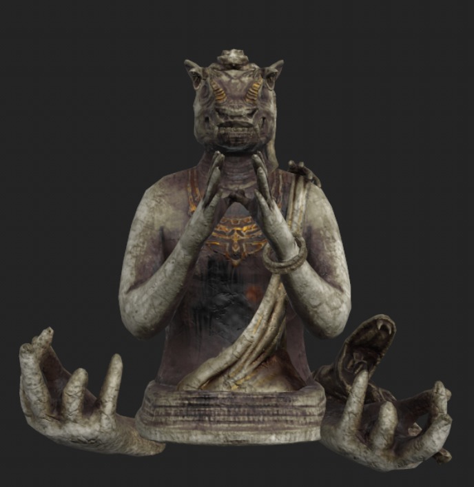 Fantasy Temple 3D Asset Pack 3D model_7