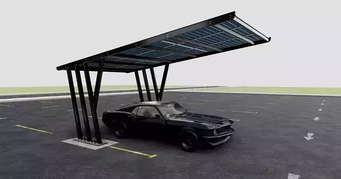 TRIPLE L TYPE MODERN SOLAR CARPORT TYPE-10