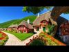 8K HDR Cartoon Village Skybox with Blue Sky background skybox 3D model_1