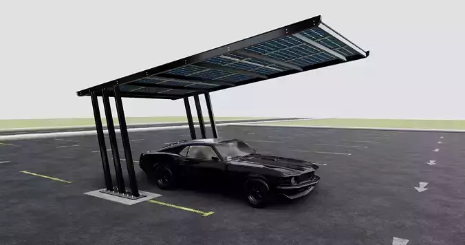 TRIPLE L TYPE MODERN SOLAR CARPORT TYPE-11