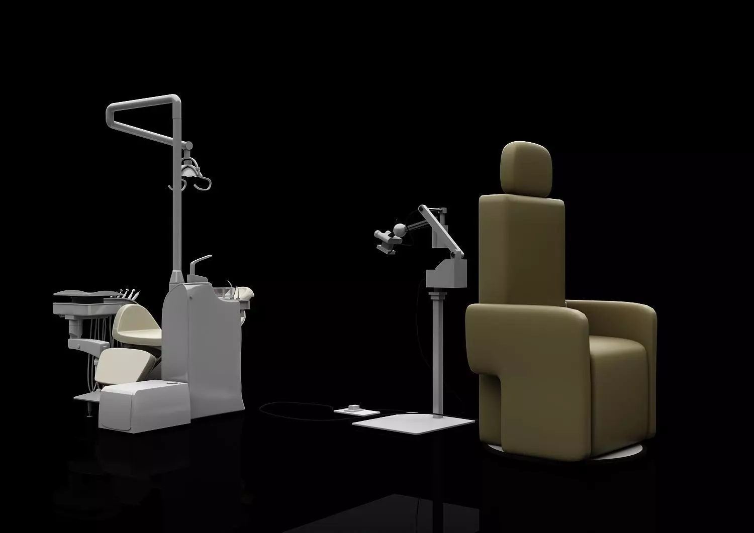 chairs and equipment used in dentistry in japan 3D print model_0