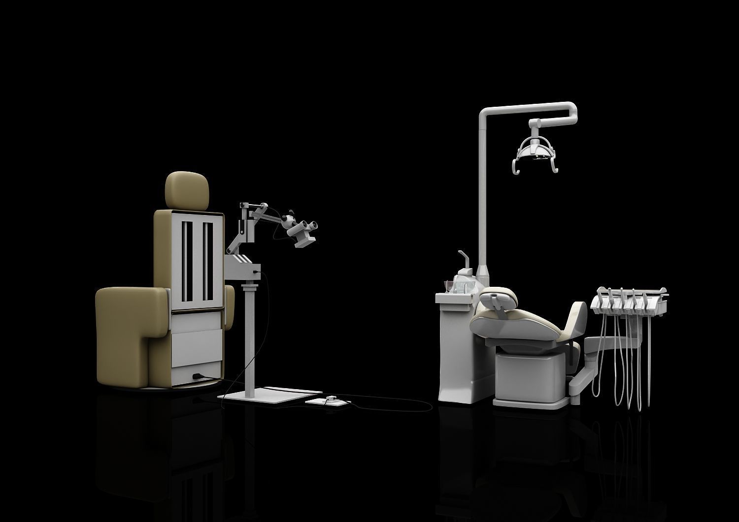 chairs and equipment used in dentistry in japan 3D print model_2