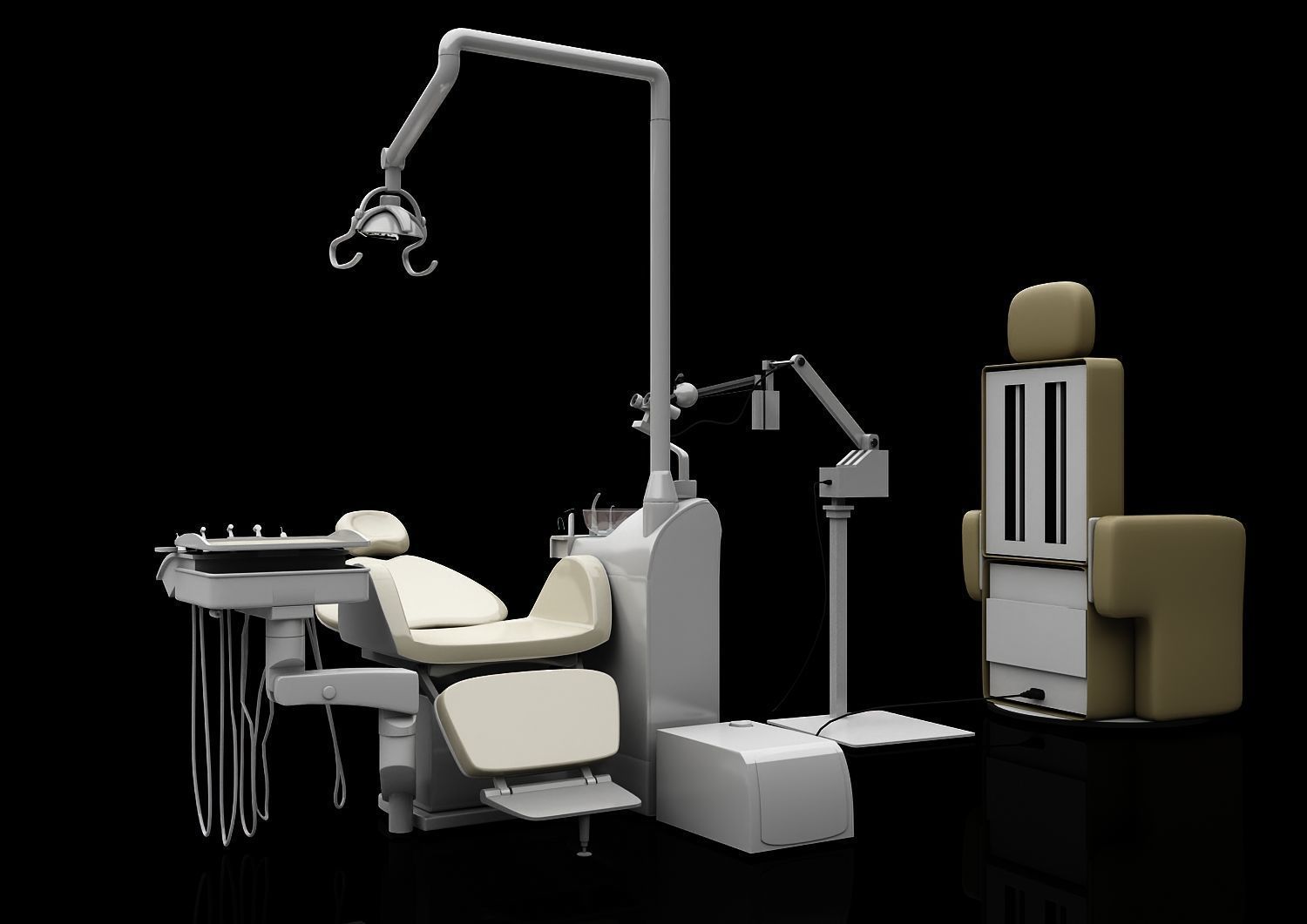 chairs and equipment used in dentistry in japan 3D print model_1