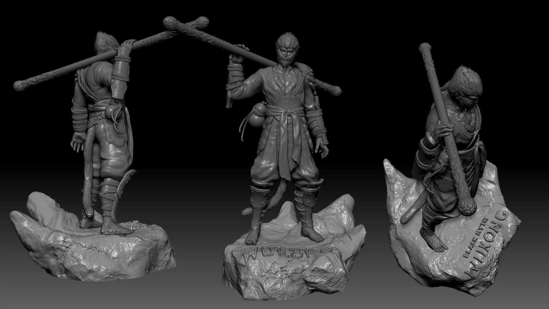 black myth wukong 3D print model