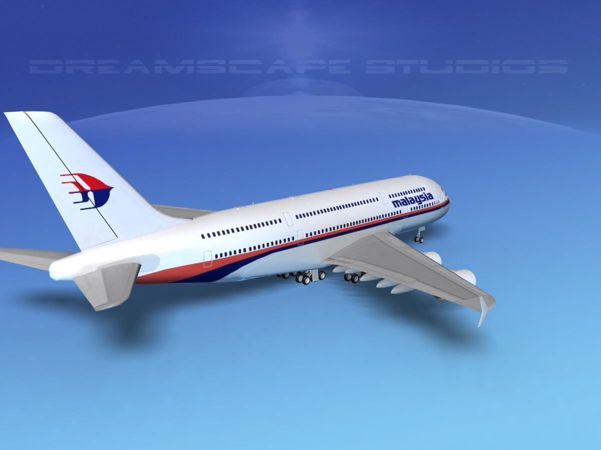 Airbus A380-800 Malaysia Airlines 3D model_5