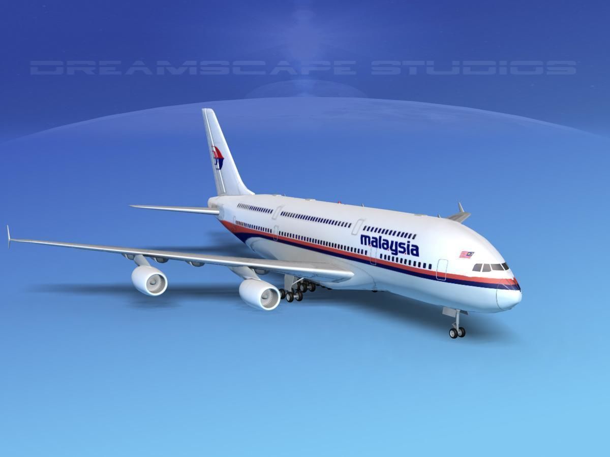 Airbus A380-800 Malaysia Airlines 3D model_2