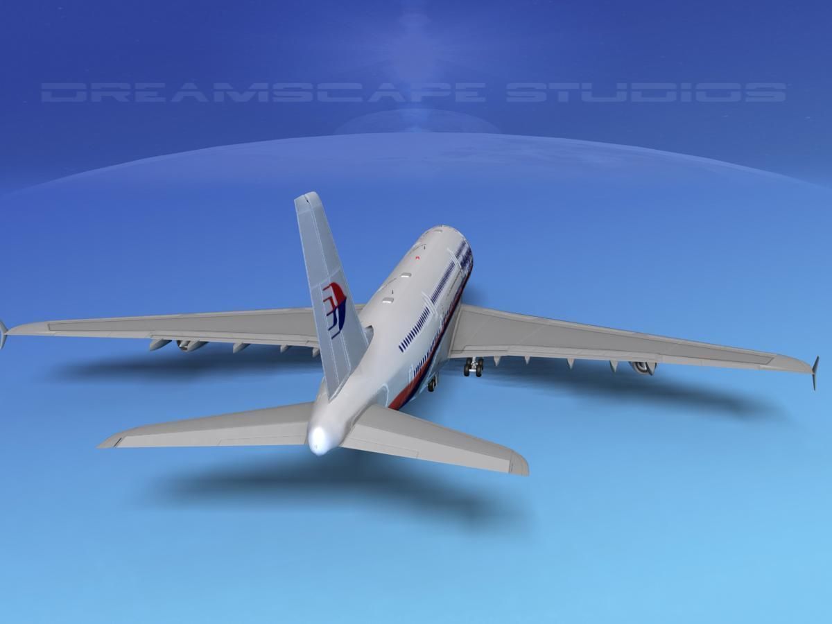 Airbus A380-800 Malaysia Airlines 3D model_6