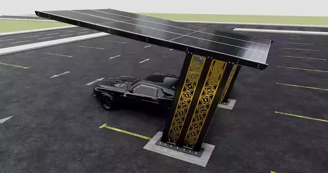 TRIPLE L TYPE MODERN SOLAR CARPORT TYPE-13